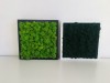 Wall Art made of dark green reindeer moss in a 25x25cm white wooden frame